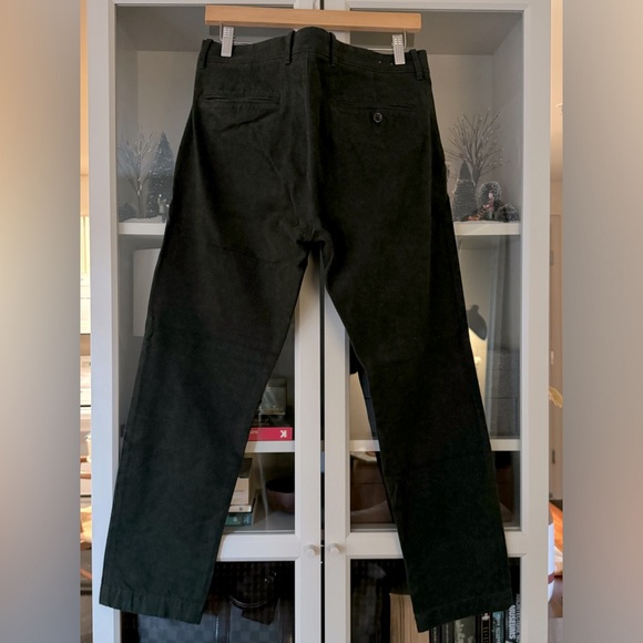 JCrew Hunter Green Soft Heathered Cotton Chinos in 484 Slim Fit, Size 34x30 - Picture 3 of 10